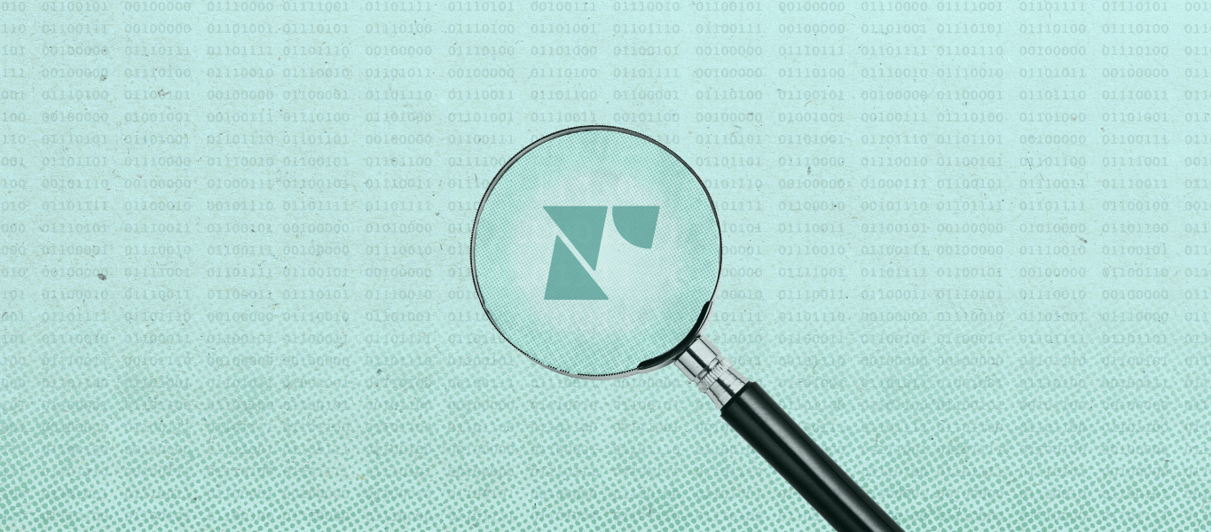 Magnifying glass focusing on the Recharge letter mark