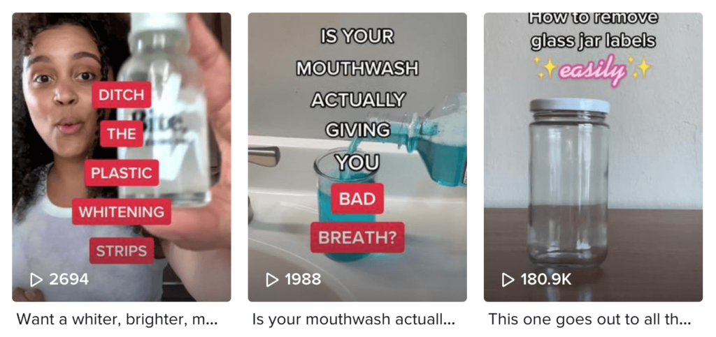 Bite's TikTok is full of customer-created videos.