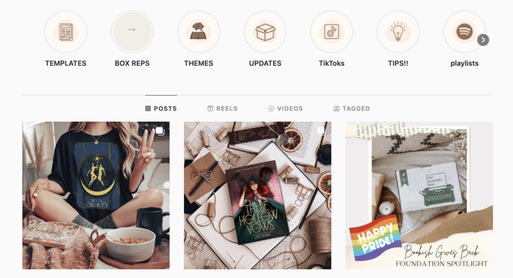 The Bookish Box's Instagram page is full of resources.